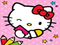 Color &amp; Paint By Number With Hello Kitty image