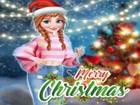 image bg Anna Frozen Christmas Sweater Design